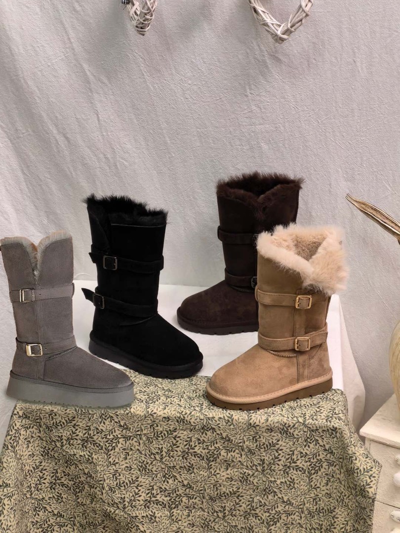 36-40 厚底雪地靴冬季保暖中筒靴亲子款棉靴 258620主图