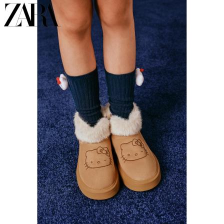 ZARA2025冬季新品 童鞋女童 ©三丽鸥凯蒂猫保暖短靴 2138630 700