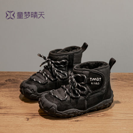 男童棉鞋冬季加绒加厚儿童雪地靴2025新款女童鞋子雪地鞋大棉冬鞋