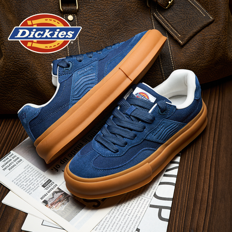 Dickies板鞋男款2025新款男鞋冬季复古增高鞋子男士休闲鞋德训鞋主图