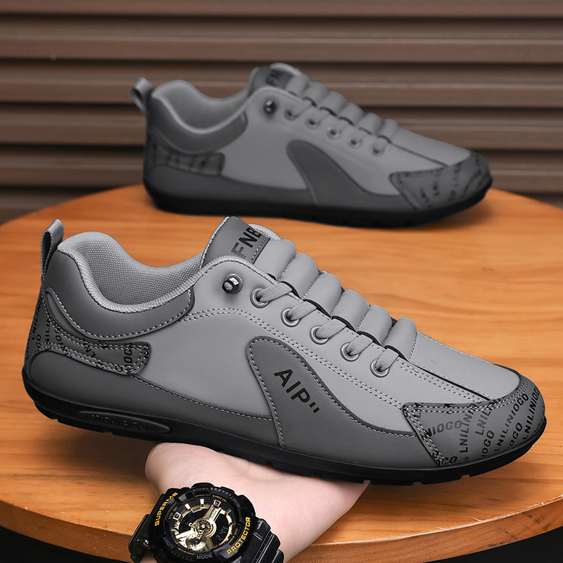 阿甘男鞋2025新款秋季一脚蹬百搭休闲运动鞋男士软底防滑跑步潮鞋主图