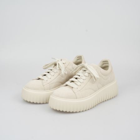 宁儿Lynn羊皮休闲女款2025新款秋冬松糕鞋厚底饼干鞋百搭运动板鞋