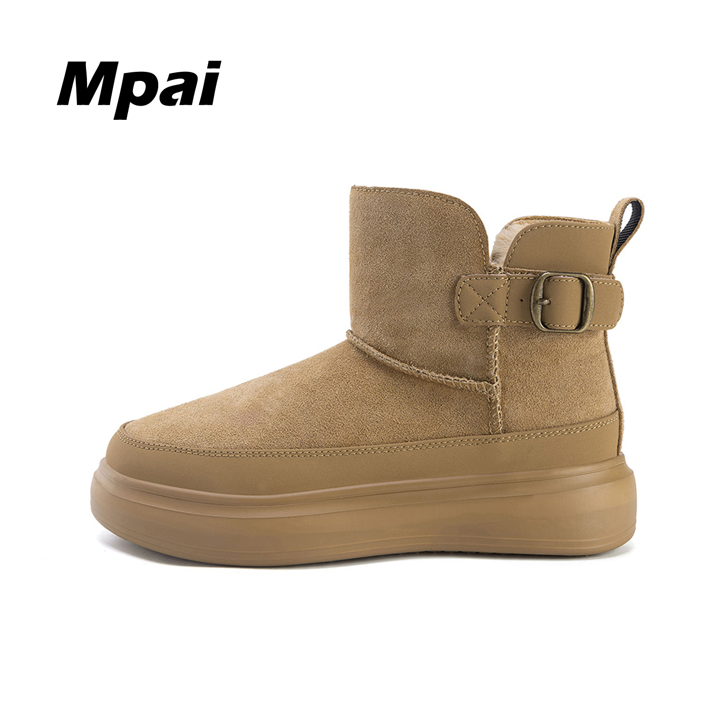 梦牌 时尚雪地靴冬加绒加厚保暖休闲棉鞋厚底防滑东北防寒靴 女款主图