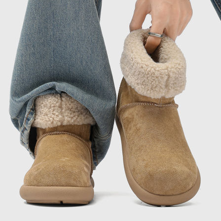 小土豆雪地靴男女冬季加绒加厚保暖东北棉鞋厚底短靴情侣款马丁靴