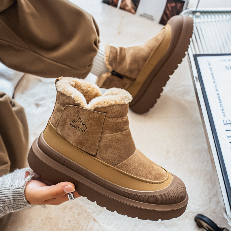 东北漠河户外抗寒防滑男雪地靴冬季加绒加厚保暖厚底零下40°棉鞋主图