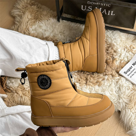 俄罗斯极寒零下40度户外男雪地靴女冬季防水防滑加绒加厚保暖棉鞋