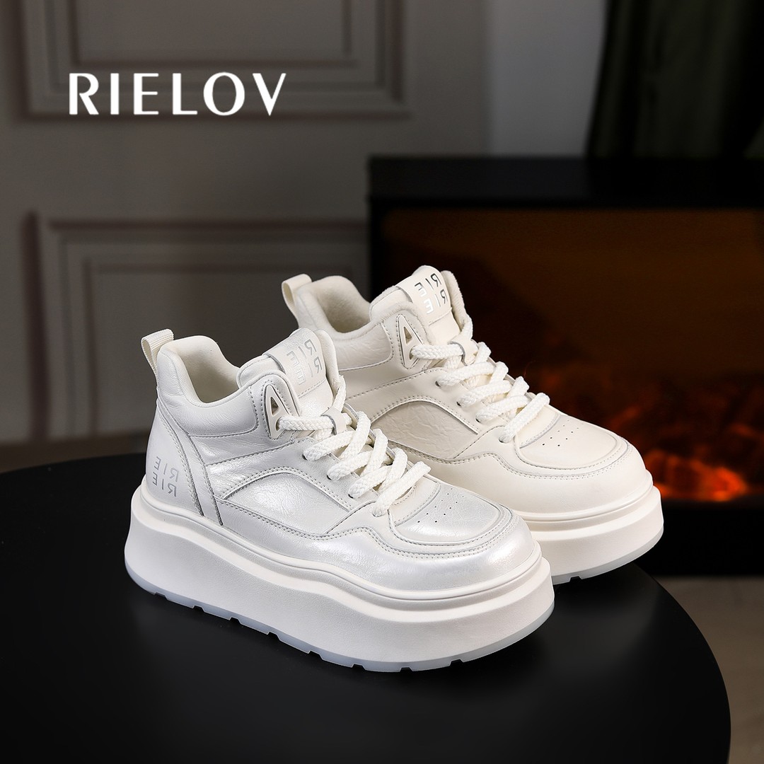 【RIELOV●皎月2.0】加绒增高6cm升级版雪地靴女士休闲鞋51028-1主图