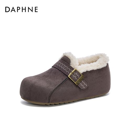 【宋茜代言】达芙妮勃肯防滑深口圆头厚底增高舒适保暖一脚蹬勃肯鞋主图