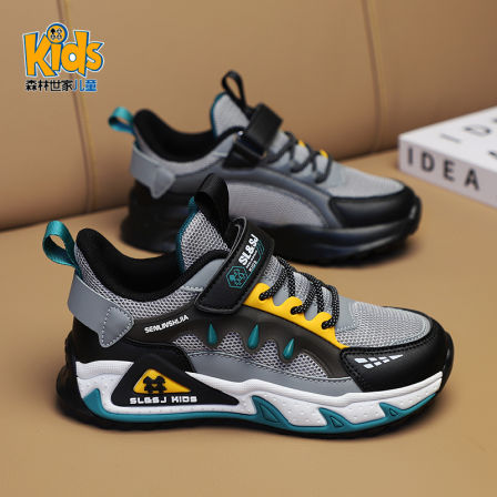 森林世家童鞋男童运动鞋秋冬款2025新款冬季男孩儿童加绒二棉鞋子