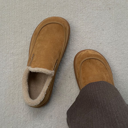 冬季新款加绒加厚保暖雪地靴男全包勃肯鞋东北户外小土豆休闲棉鞋