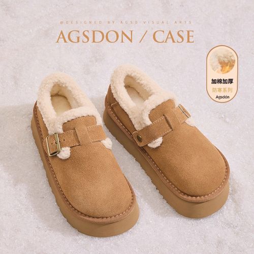 【奥古狮登】厚底勃肯鞋女加绒单鞋4CM/4.5CM跟高N144197+P151026AA主图