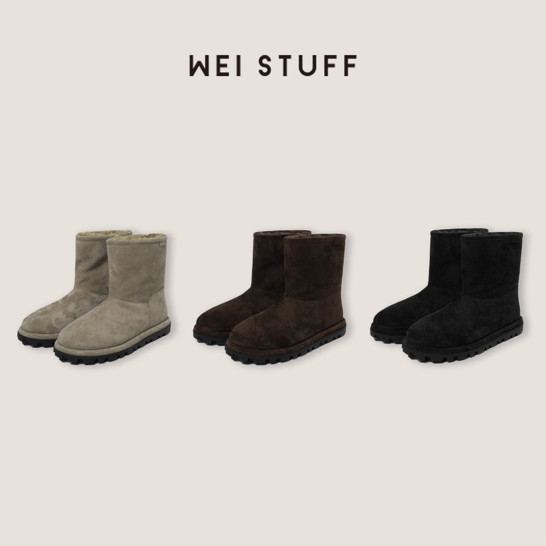 WEI STUFF"松果靴“三色保暖舒适雪地靴 10607.               主图