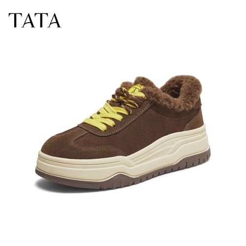 【琥珀流光】TATA他她2025冬新款舒适德训鞋百搭休闲运动鞋CJC01DM5主图