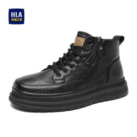 HLA/海澜之家男鞋2025年秋冬新款马丁靴时尚百搭户外耐磨工装靴子