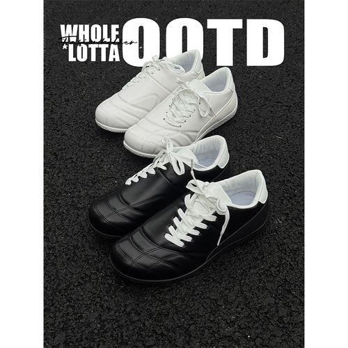 aoyoSHUTTTLE美式赛车鞋低帮冬季新款德训鞋拼色潮鞋复古休闲板鞋主图