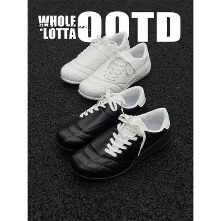 aoyoSHUTTTLE美式赛车鞋低帮冬季新款德训鞋拼色潮鞋复古休闲板鞋