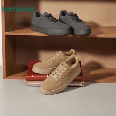 热风2025年冬季新款男士时尚休闲鞋H14M25409