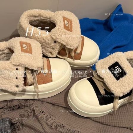 【马哥同款】H55女鞋无界雪季两穿大头高帮板鞋5cm280g棉里25-2959