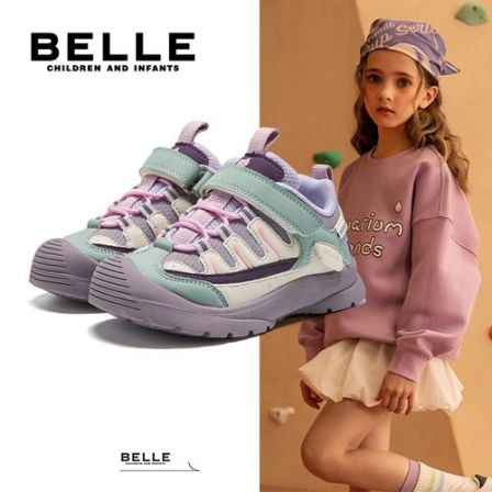 【加绒登山鞋】百丽25秋冬新款运动鞋男女儿童潮款跑鞋 L5Q312 QC