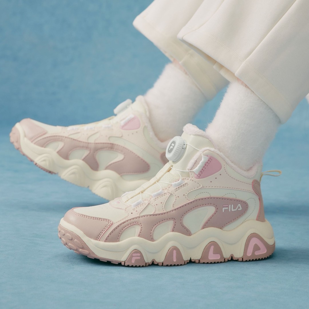 【斐乐儿童豹爪2棉鞋】2025年冬季新百搭中大童保暖棉鞋K55B543905主图