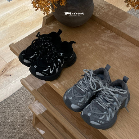 JBM2025秋冬女童运动鞋新款儿童百搭休闲鞋中大童韩版潮流老爹鞋