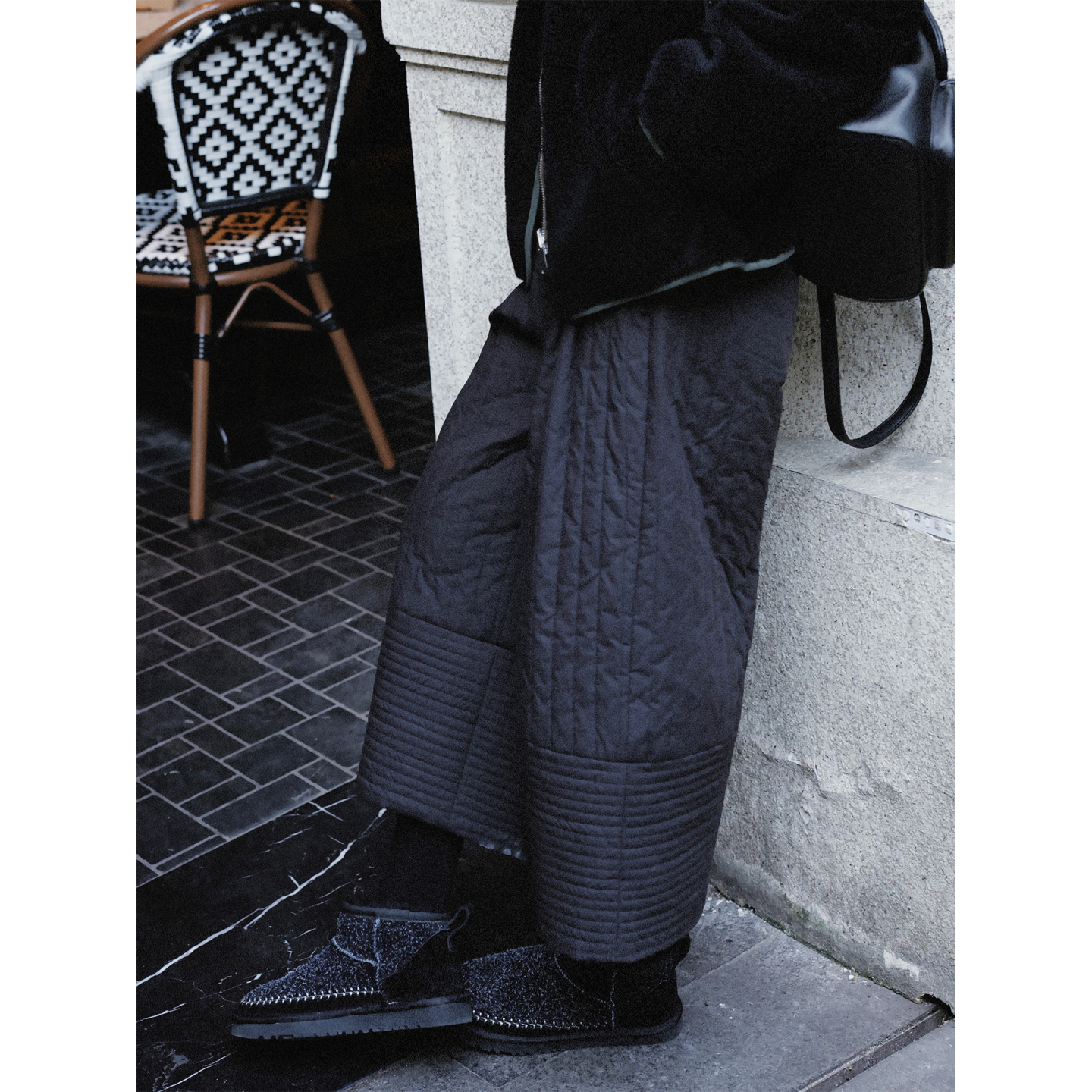 TT设计师【超保暖】牛反绒时尚短筒雪地靴秋冬新款保暖百搭靴子主图