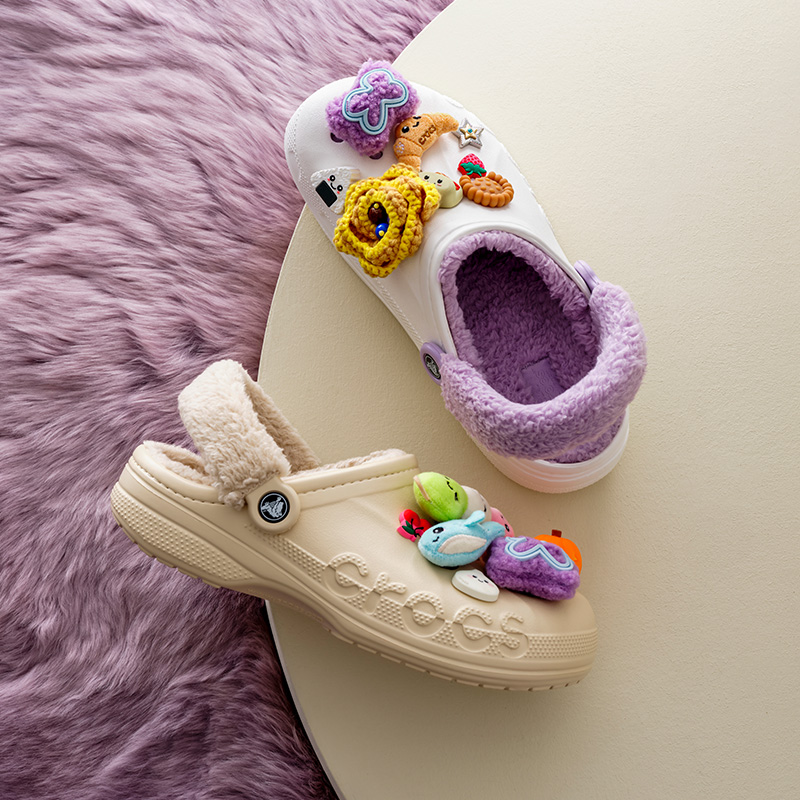 【先加购！7号付定】Crocs卡骆驰洞洞鞋贝雅暖棉贝雅暖绒毛毛鞋主图