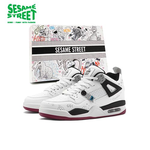 芝麻街鞋子男款爆款2025新款秋冬季新款熊猫色潮流滑板运动休闲鞋主图