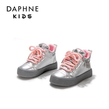 达芙妮Daphne儿童2025春秋冬新款运动鞋中大童休闲女童运动加绒鞋