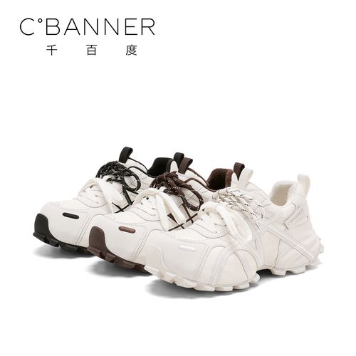 C.BANNER/千百度时尚加绒老爹鞋休闲鞋2025新款复古潮流松糕女鞋主图