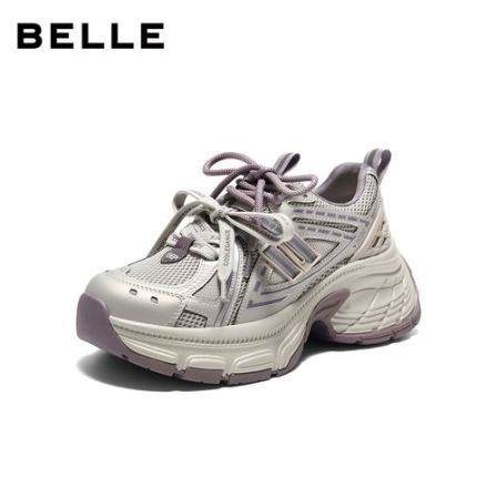 百丽撞色蓝鲸老爹鞋女2026春新商场同款厚底增高休闲鞋E8X1DAM6