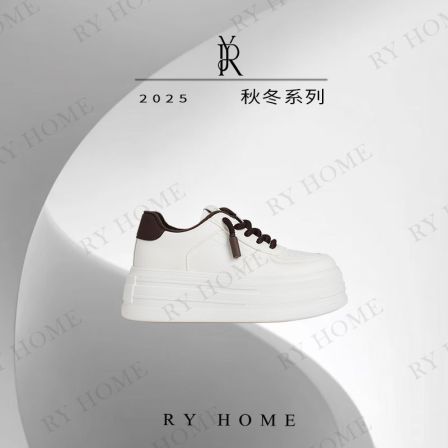 【容雨RYHOME】秋冬加绒厚底休闲小白鞋253X1374