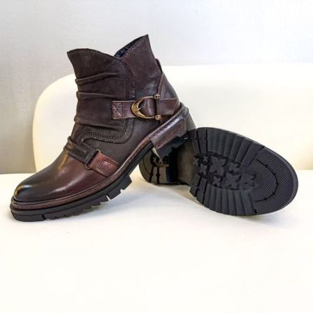 2025爆款时尚工装风百搭男士皮革拼接高帮休闲风马丁靴潮流1012