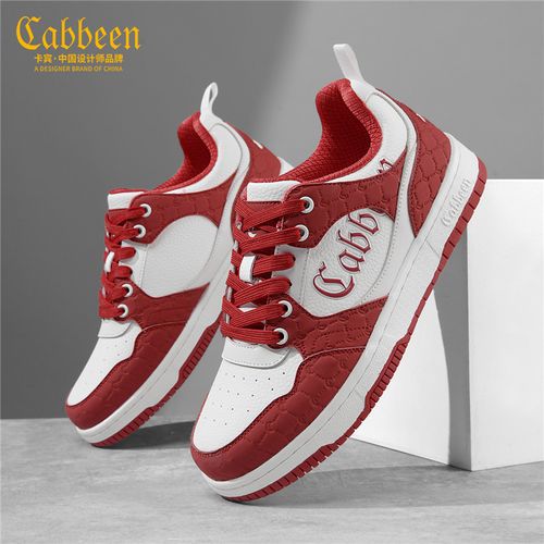 卡宾男鞋时尚高端百搭休闲男式休闲鞋低帮个性彩绘男士休闲鞋子主图