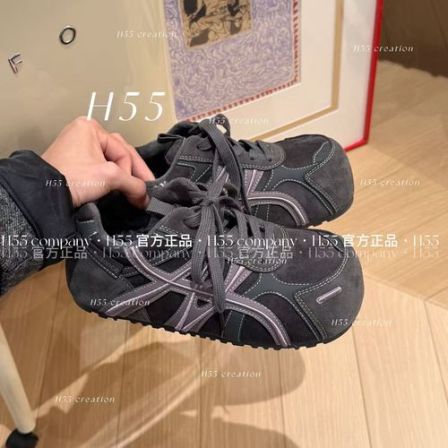 H55女鞋【单/棉】迷你小泡芙巨显脚小的圆头面包鞋3.5cm63-2991【HW】