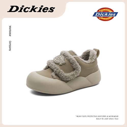 Dickies亲子鞋冬季二棉童鞋韩系加绒保暖青少年防滑包头雪地靴主图