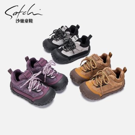 沙驰童鞋减震保暖秋冬季冬款运动鞋休闲防滑户外鞋学院风SCAD325