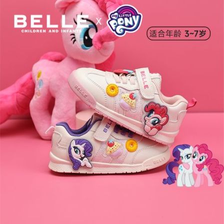 【百丽&小马宝莉联名】秋冬新款小童女童运动鞋卡通板鞋RA0020/21