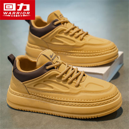 回力男鞋冬季休闲运动2025新款皮面防水防滑软底增高百搭男士板鞋