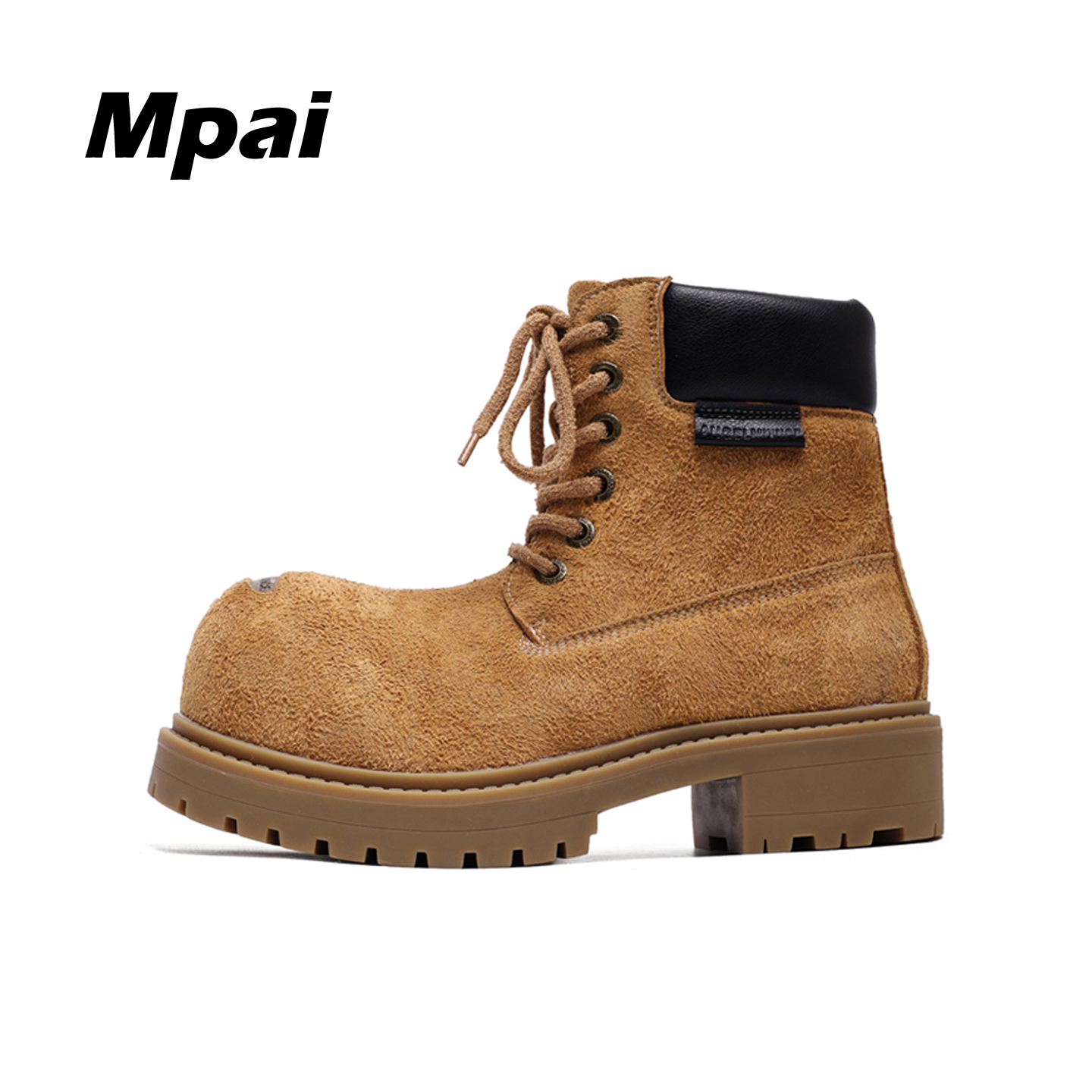 梦牌 美式复古大头马丁靴男女百搭真皮厚底高帮德比鞋户外雪地靴主图