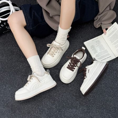 超轻小白鞋2025韩版简约百搭新品加绒保暖板鞋舒适休闲鞋MSR58688