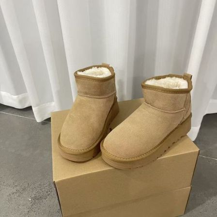 保暖防滑冬季透气短筒时尚雪地靴棉鞋时尚短靴女鞋5853   L