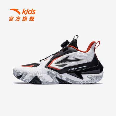 逆鳞安踏儿童男大童篮球鞋2025新款防滑耐磨旋钮青少年运动鞋童鞋