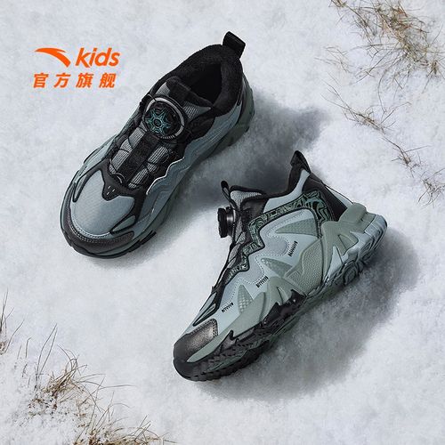 【登峰2.0二棉】安踏儿童男大童棉鞋2025冬款上新舒适保暖中帮童鞋主图