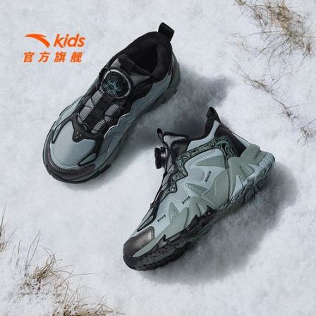 【登峰2.0二棉】安踏儿童男大童棉鞋2025冬款上新舒适保暖中帮童鞋