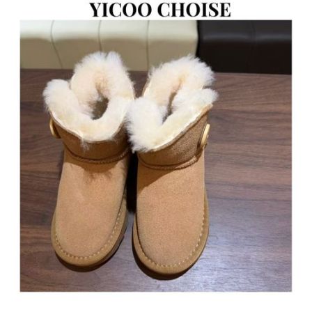 （60%羊毛）YICOO【冰封时代】 定制皮毛一体极寒雪地靴YC251122儿童