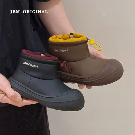 JBM 冬季儿童丑萌防滑大头雪地靴2025新款男女童加厚保暖防水短靴