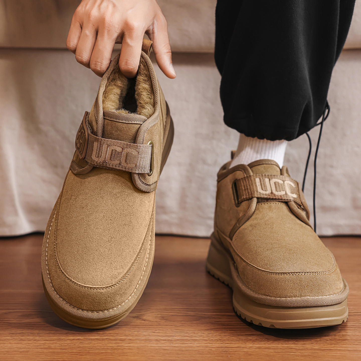 东北雪地靴冬款加厚保暖棉鞋男士加绒防滑户外零下40°防寒面包鞋主图