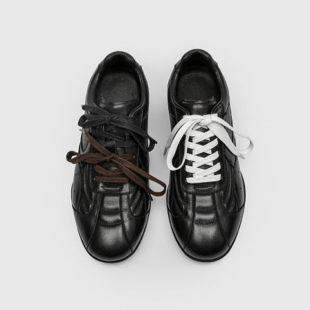 RZAAZ 头层牛皮复古薄底足球鞋双系带赛车鞋男休闲百搭通勤德训鞋