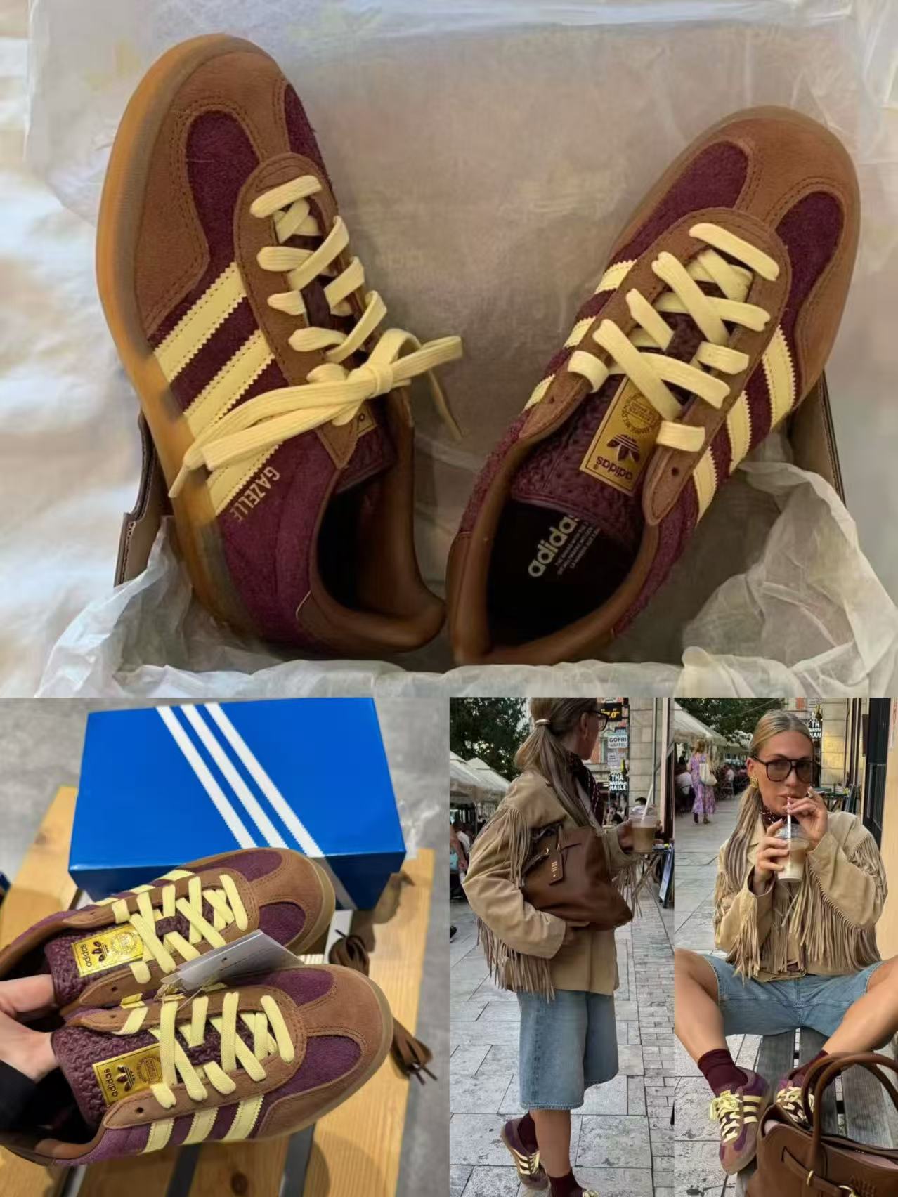 etoile韩代买｜三叶草正品 经典牛皮 德训休闲鞋主图